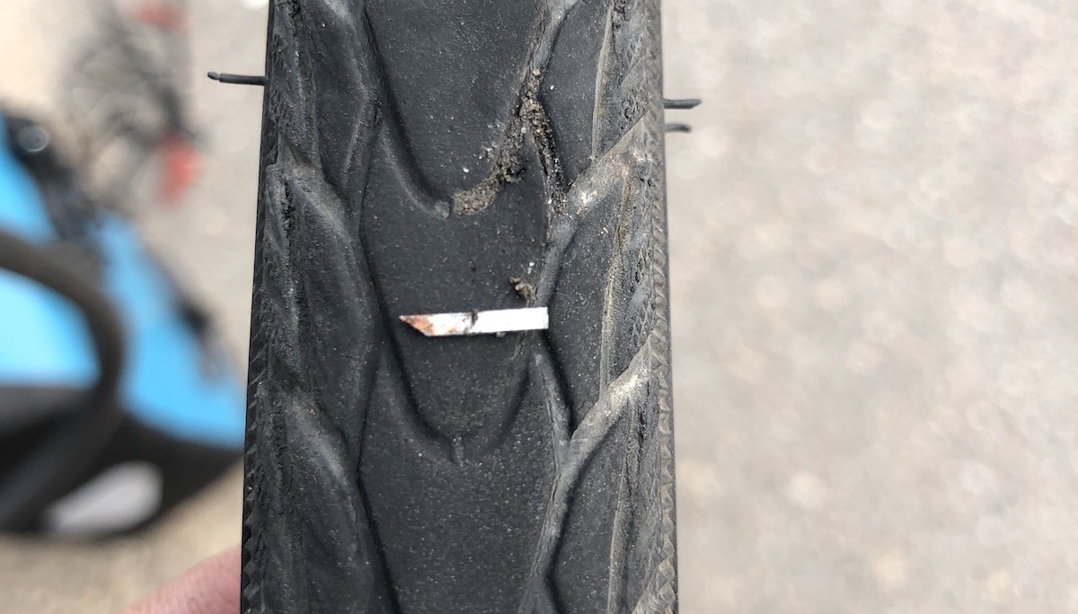 tire puncture